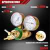 MIG/TIG Welding Gas Regulator with Argon & CO2 Gauge Set and 6.6ft Hose