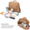 Soft Corduroy Diaper Backpack with Large Capacity