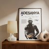 Boxing Legend Fighter Canvas Wall Art - MMA Champion Poster Print for Home Gym Decor