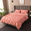 3D Buttoned Pleated Duvet Cover Set with Pillowcases