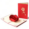 3D Pop-Up Birthday Rose Card with Envelope