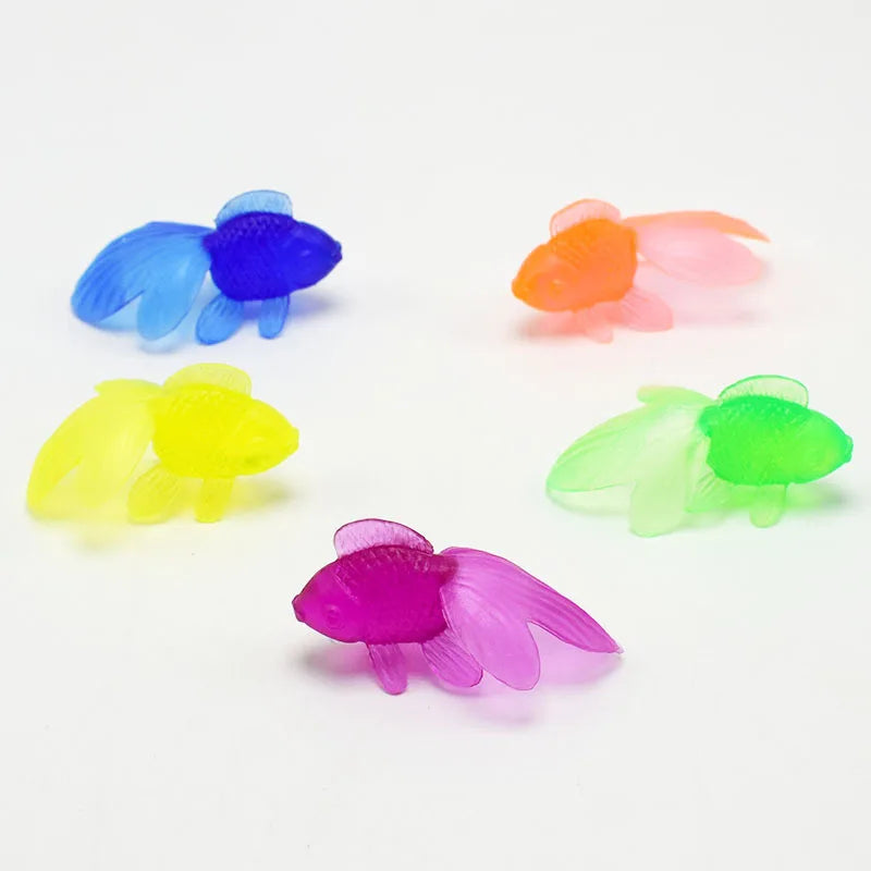 Adorable Kawaii Floating Goldfish Bath Toys - Set of 10
