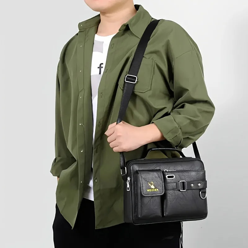 Men's Crossbody Bag with Adjustable Strap