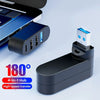 180° Rotating USB-C & USB-A Hub with 3-Port Expansion