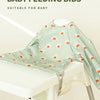 Snap Button Waterproof Baby Feeding Bib with Long Sleeves