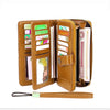 Vintage RFID-Blocking Large Capacity Wallet with Wrist Strap
