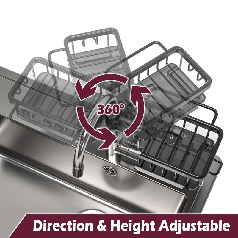 Adjustable Over-Faucet Kitchen Sink Organizer