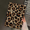 Leopard Print iPad Case – Premium Faux Leather Protective Cover