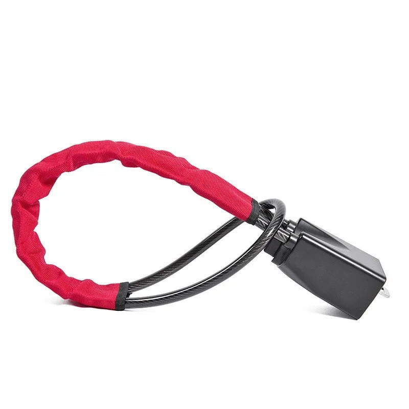 Universal Car Anti-Theft Steering Wheel Lock with Braided Steel Cable