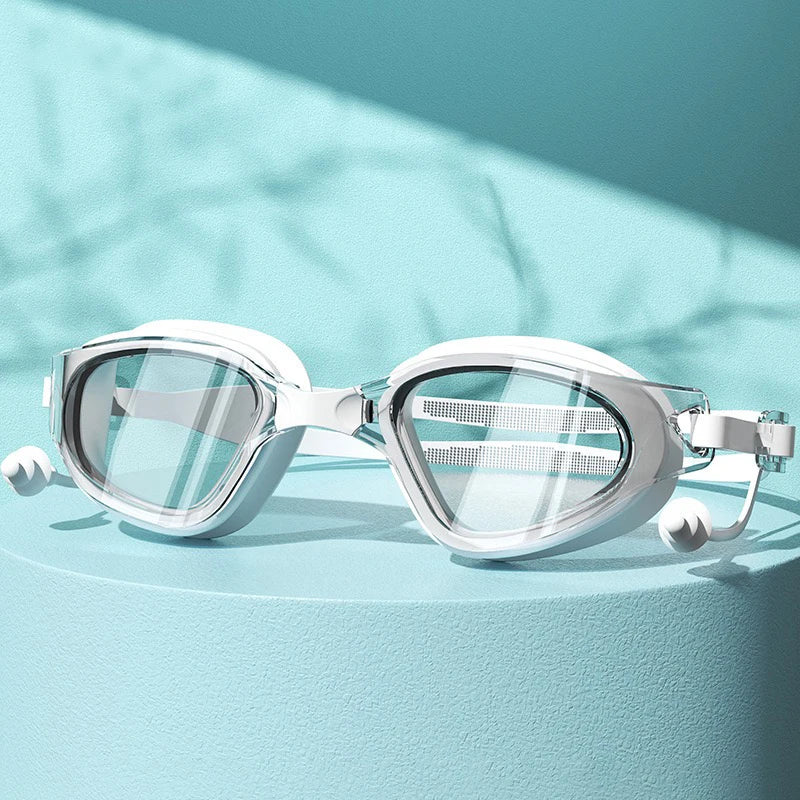 Anti-Fog Swimming Goggles with Earplugs