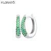 Minimalist CZ Huggie Hoop Earrings