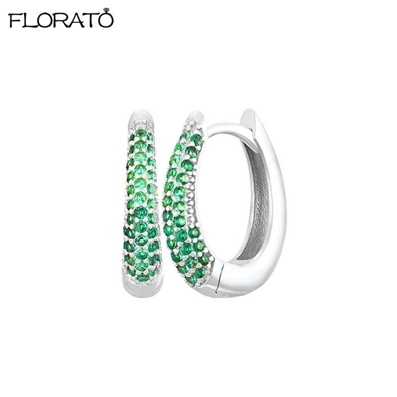 Minimalist CZ Huggie Hoop Earrings