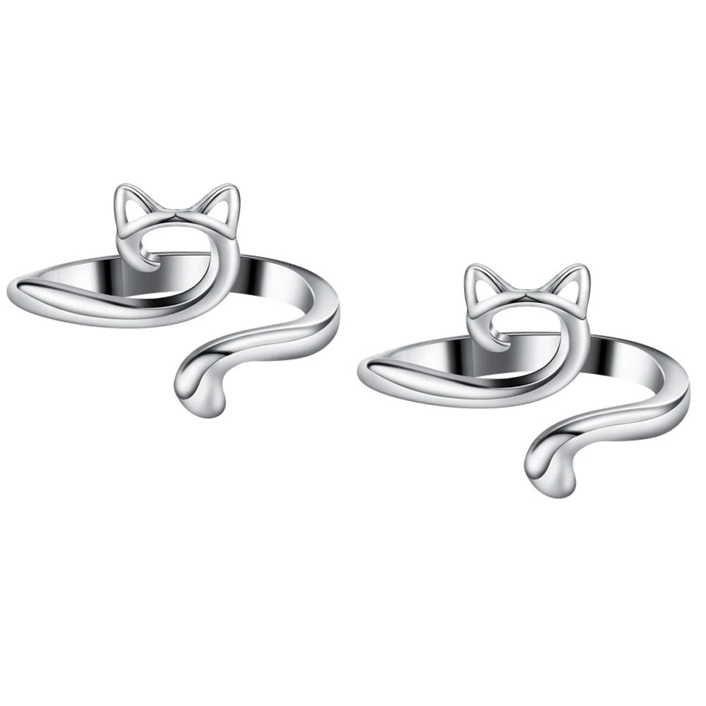 Adjustable Knitting Crochet Loop Rings (Set of 2)
