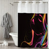Modern Waffle-Weave Shower Curtain with Snap-In Liner