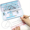 8-Piece Geometry Math Drawing Set with Compass & Ruler Kit