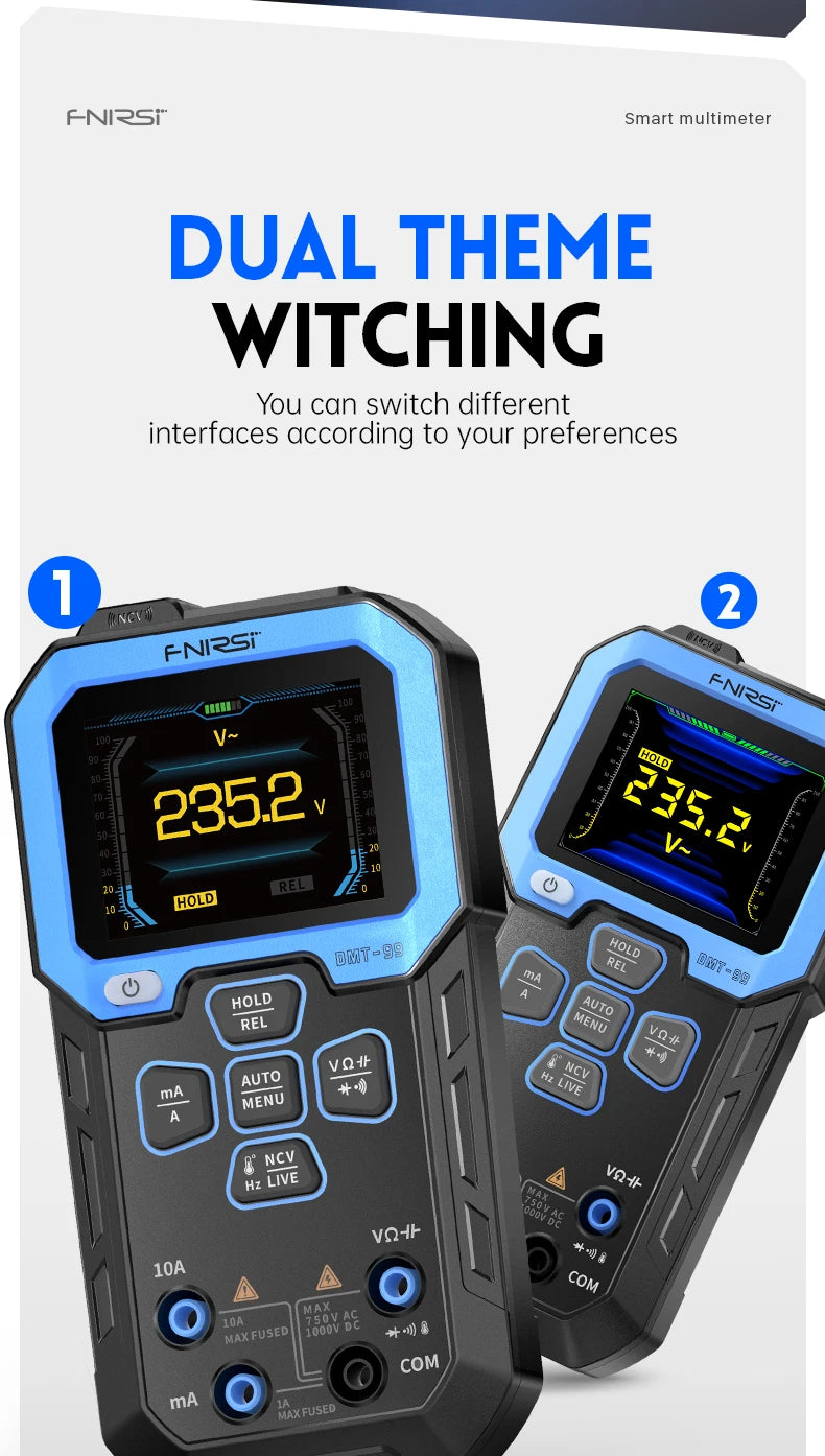 Professional Digital Multimeter with True RMS & Auto Range