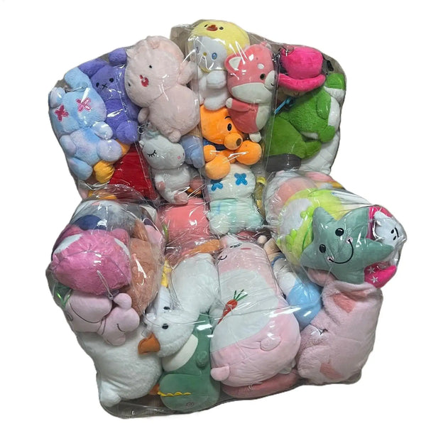 Clear Waterproof Stuffed Animal Storage Bean Bag with Zipper