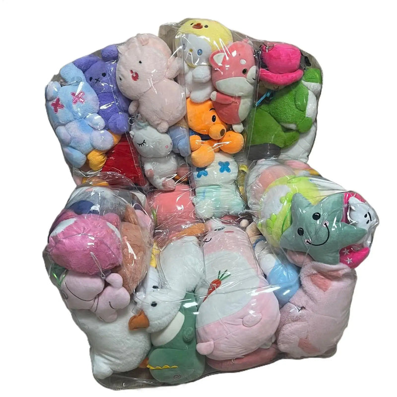Saco de Granos de Almacenamiento Transparente e Impermeable para Peluches con Cremallera