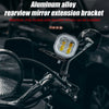 Motorcycle Z-Shaped Mirror Bracket for LED Light Mounting