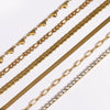 Gold-Plated Stainless Steel Link Bracelet