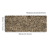 XXL Leopard Print Desk Mat with Non-Slip Rubber Base