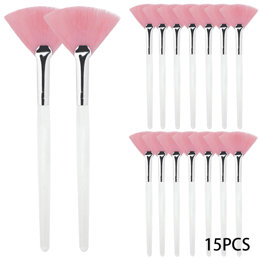 Soft Facial Mask Brushes Set for Smooth, Even Application