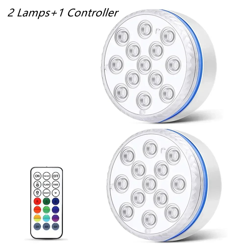 Submersible LED Underwater Light with Remote Control