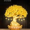 Golden Citrine Crystal Money Tree – Feng Shui Wealth Charm