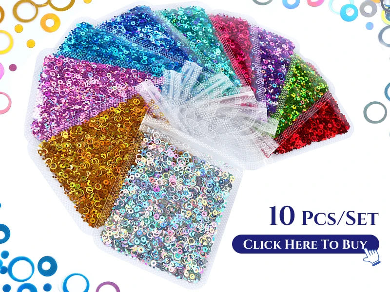 Mirror Bubble Sequins for Resin Art and DIY Crafts