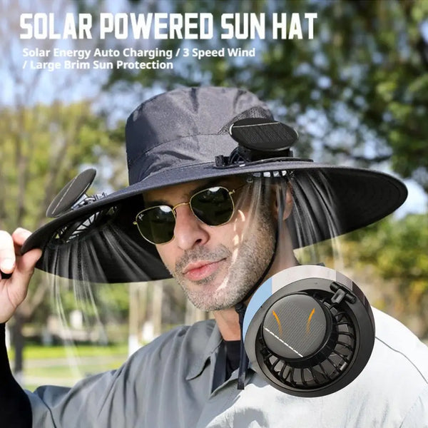Gorra Cubeta con Energía Solar
