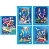 A set of six reusable magic water drawing books featuring colorful illustrations of fairies and magical scenes.