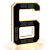 Modern Solar-Powered LED House Number Sign