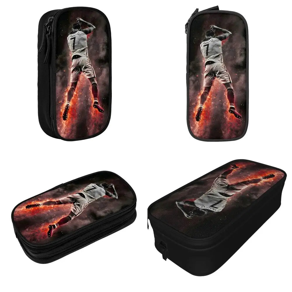 Soccer Star Pen Case – Large-Capacity Pencil Pouch