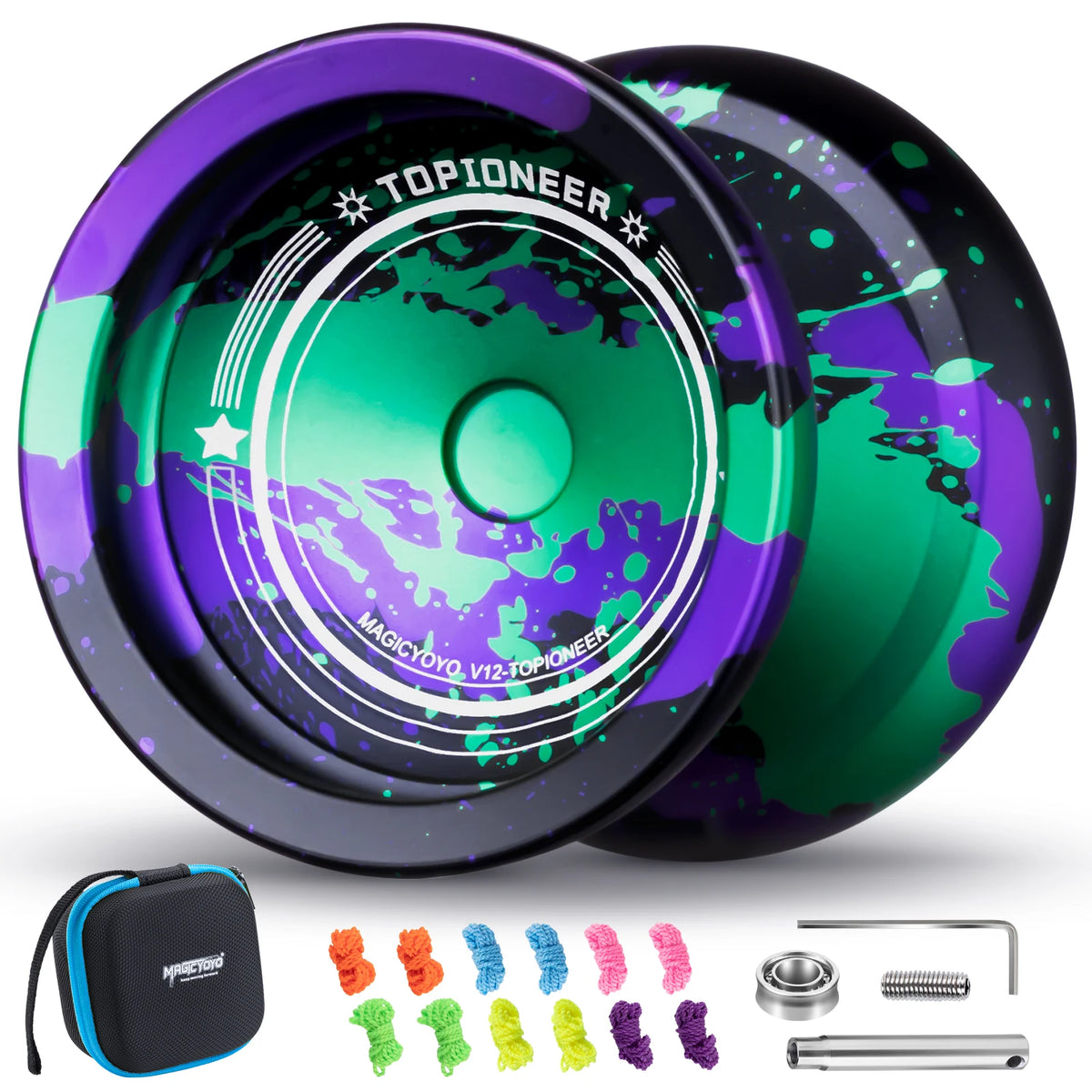 Pro Aluminum Alloy Dual-Function Yo-Yo with Finger Spin Design