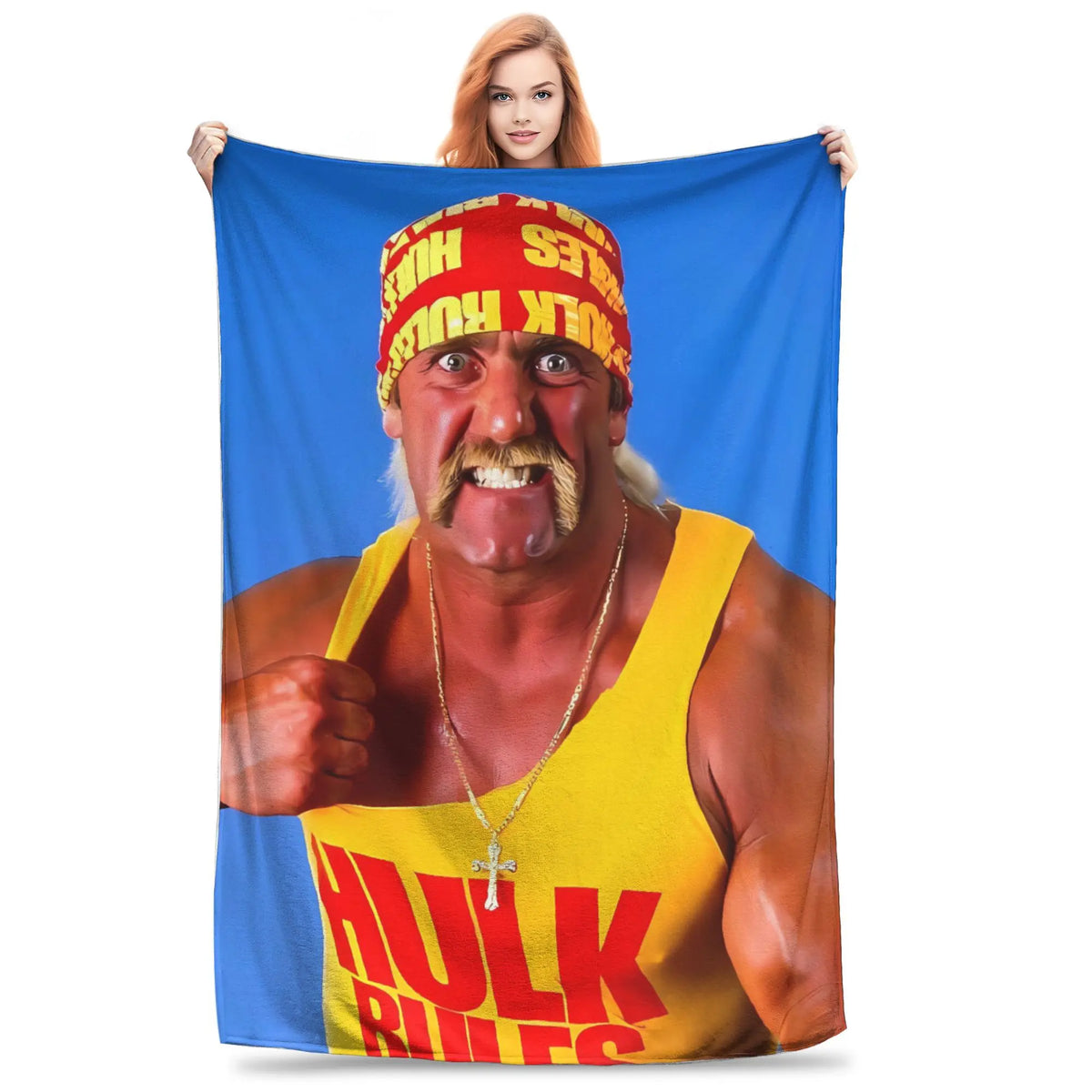 Hulk Hogan Themen-Plüsch-Flanelldecke