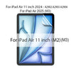 A close-up view of a paper-feel matte screen protector for an iPad Air 11 inch.