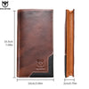 Men's Genuine Leather RFID Blocking Long Wallet with Card Holder