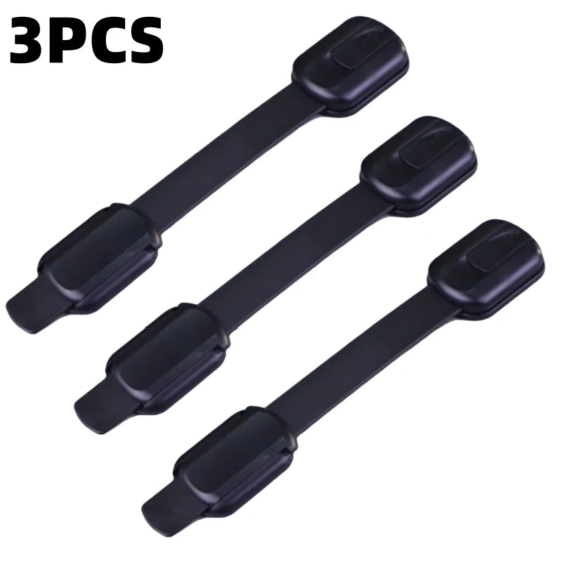 Child Safety Cabinet Locks – Adhesive Baby Proofing Straps for Drawers, Fridges, Toilets & More