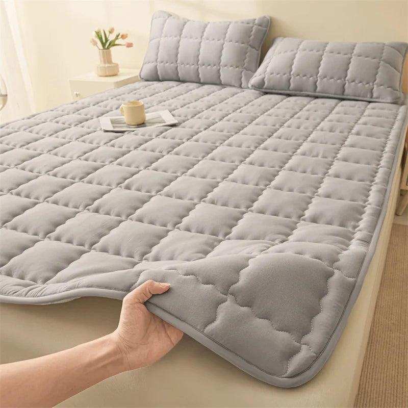 Quilted Mattress Topper with Non-Slip Base