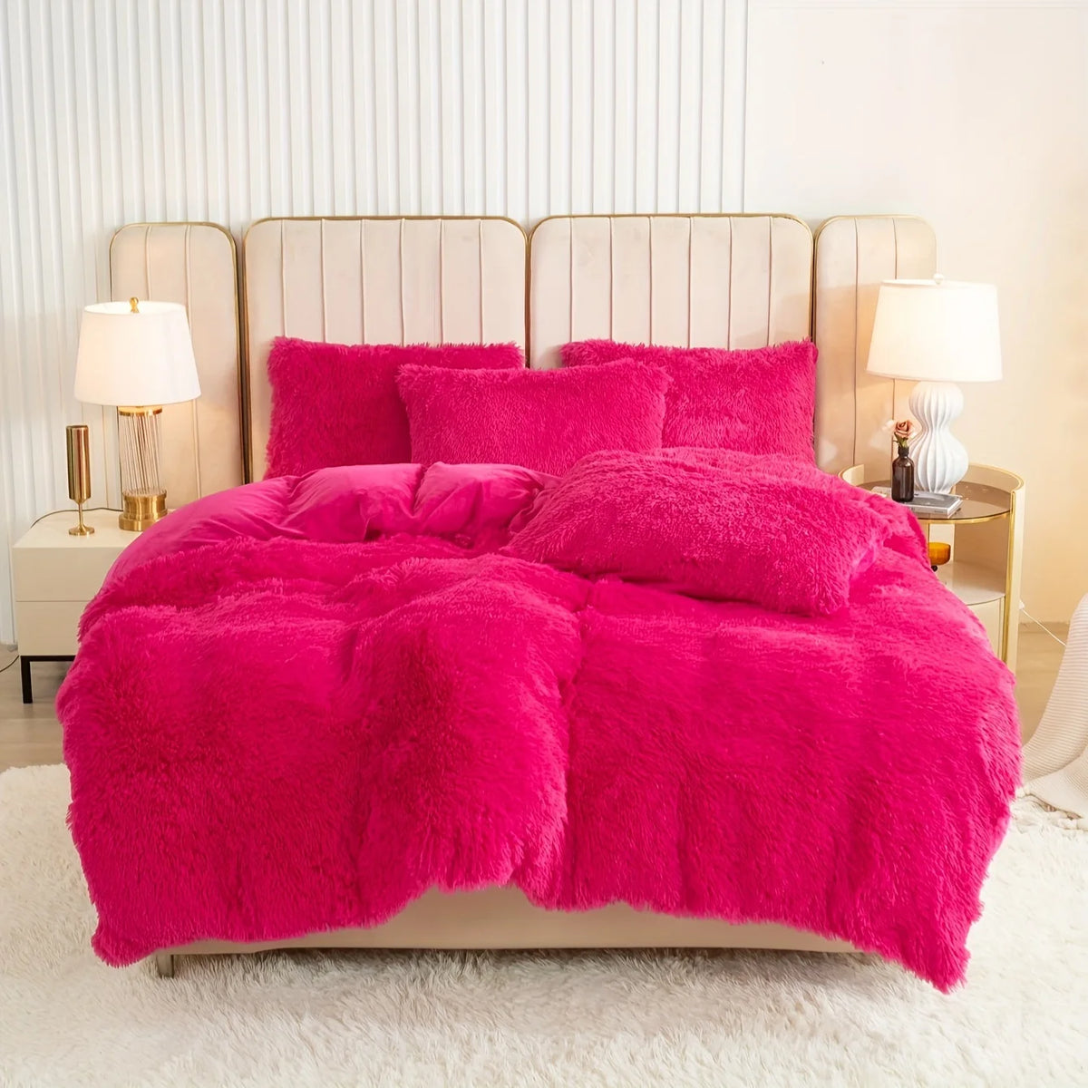 Plush 3-Piece Duvet Cover Set – Ultra-Soft Cozy Bedding