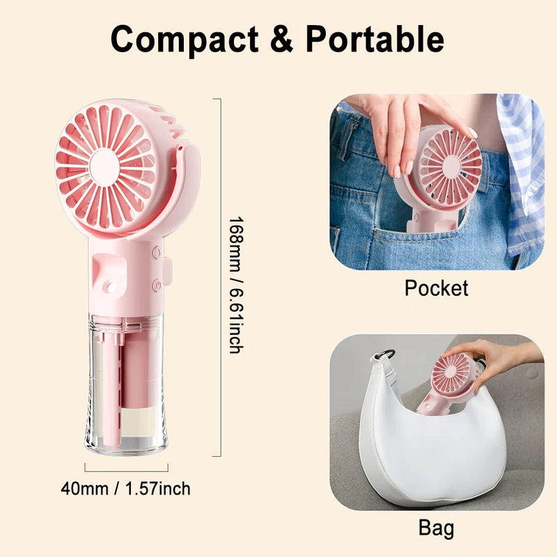 Portable Water Mist Fan with Neck Strap