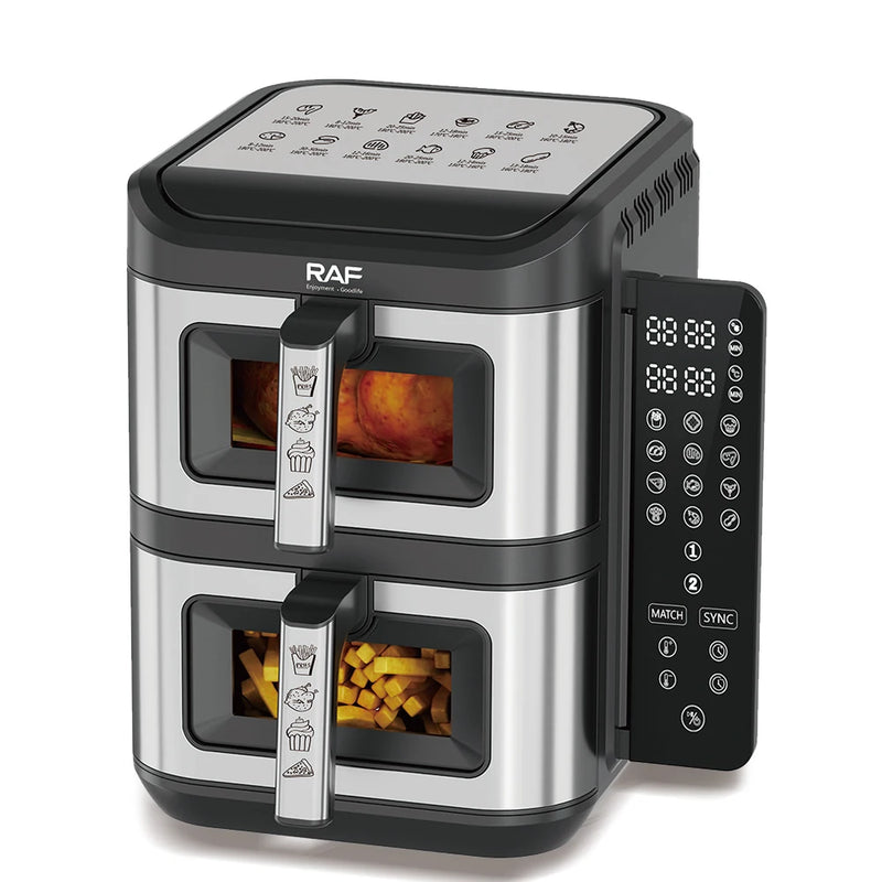 Dual Basket Air Fryer with Independent Controls