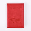 Cute Pink Leather Passport Holder with Card Slots