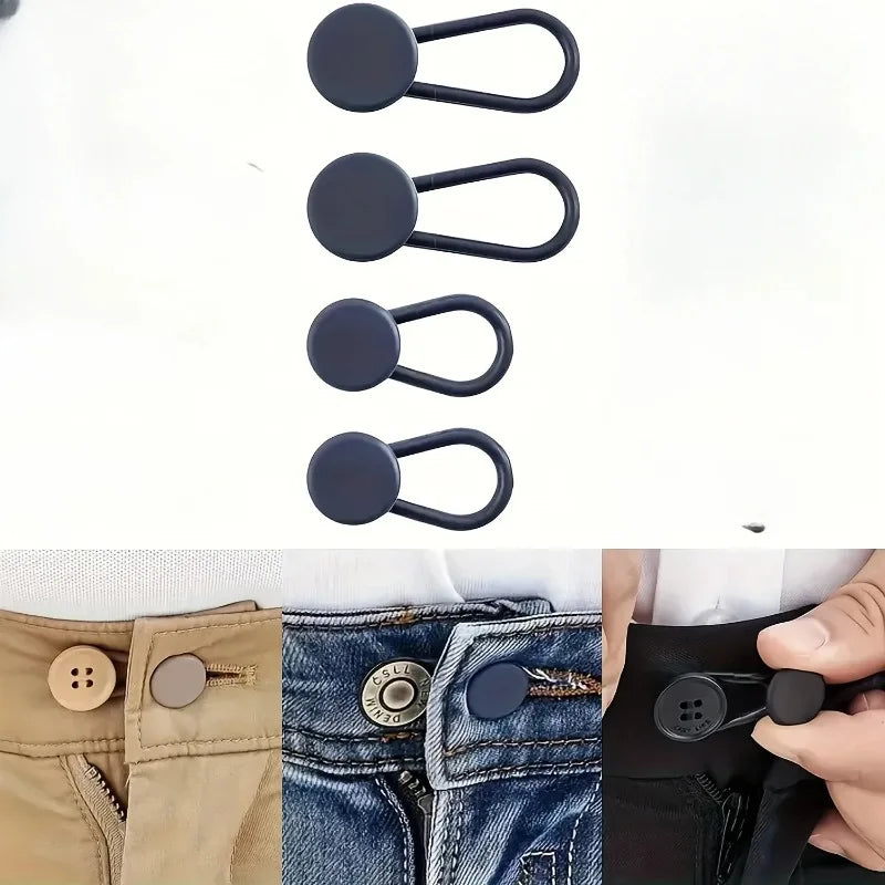 No-Sew Jeans Waist Extender Buttons (4-Pack)