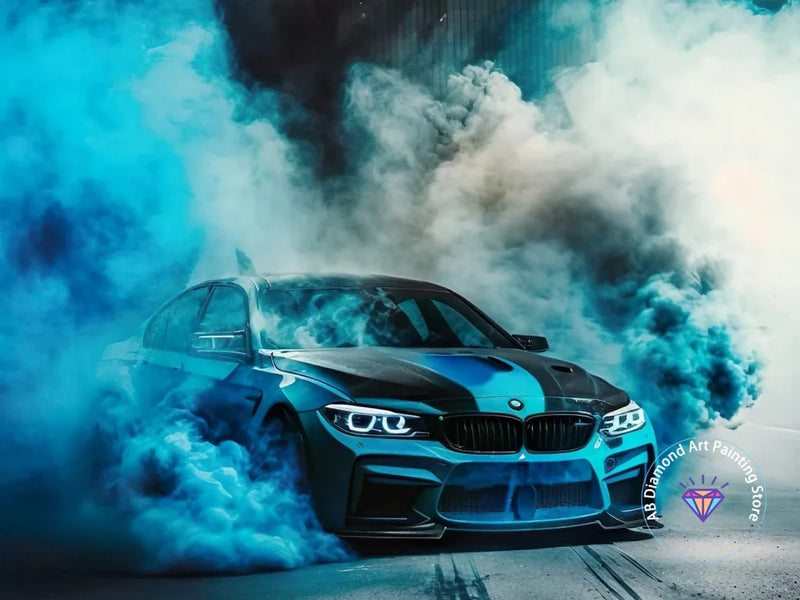 Kit de Pintura con Diamantes 5D - Arte de Coche de Carreras