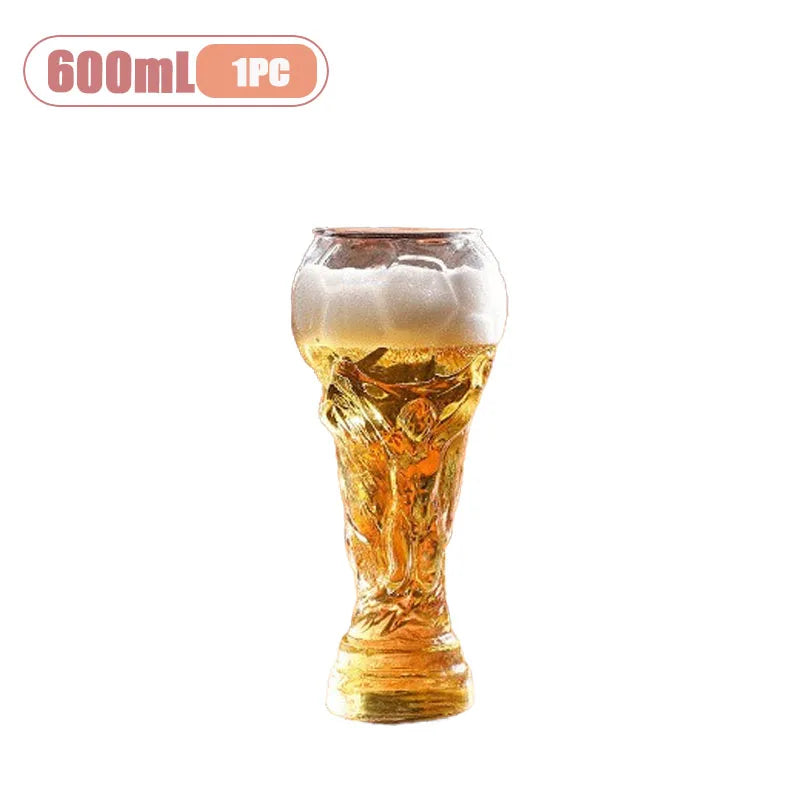 Jarra de Cerveza de Vidrio con Forma de Fútbol
