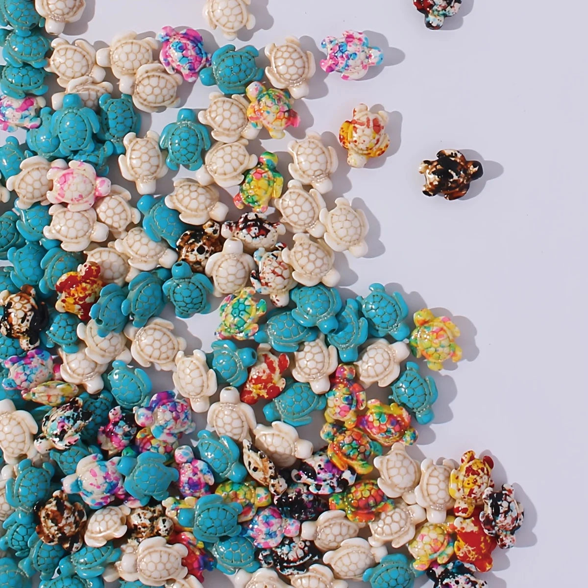 Ocean-Themed Turtle Charm Beads for Jewelry Making