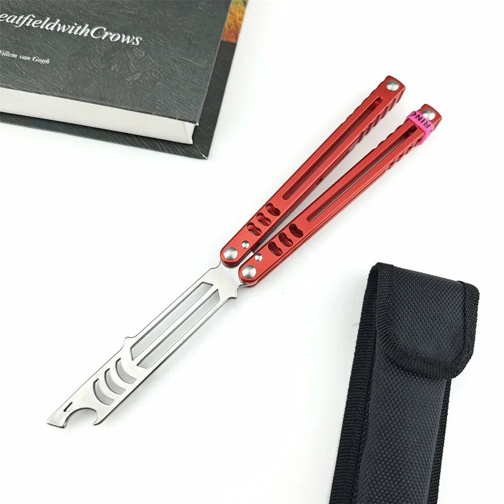 Balisong Training Knife with 440C Blade and Aluminum Alloy Handles