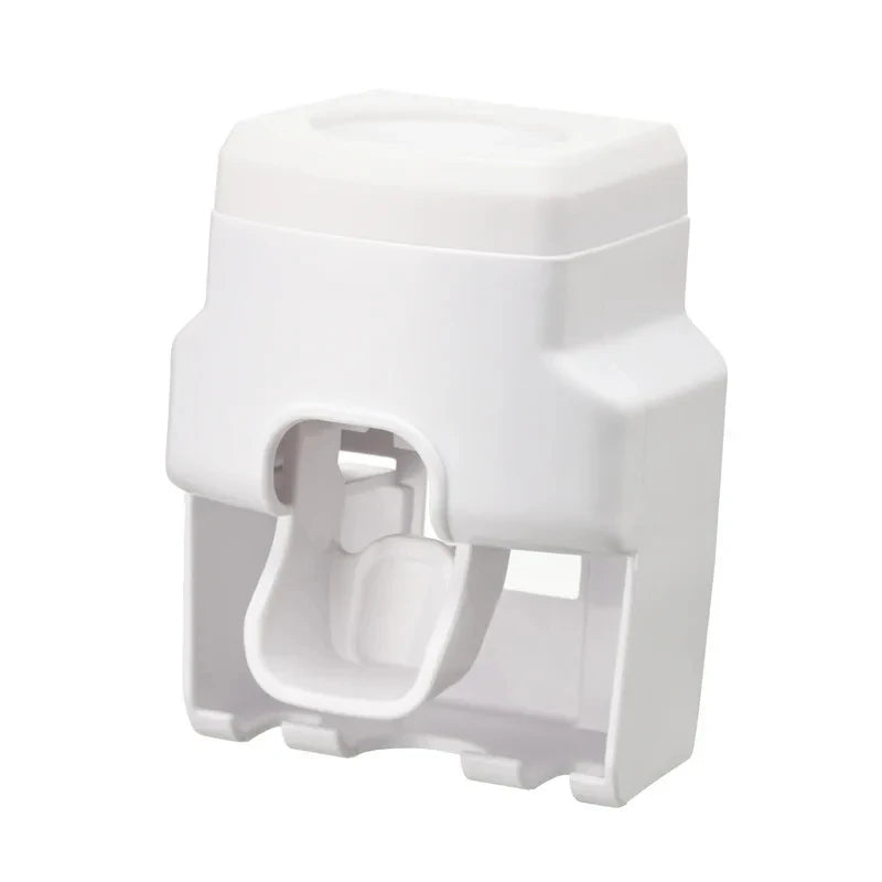 Automatic Wall-Mounted Toothpaste Dispenser with Brush Holder