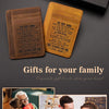 Genuine Leather Slim Card Wallet for Men – Personalized Gift from Dad